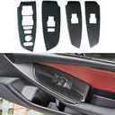 Compatible with 2018 2019 2020 2021 2022 Honda Accord Accessories Door Window Switch Panel Cover Door Lock Control Button Trim (No Seat Heating Buttons) 