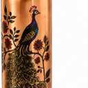 Pure Copper Drinking Bottle 100% Ayurvedic Copper Drinking Bottle, Leak Proof, Handmade Hammered Design, Health & Wellness Bottle for Home, Office, Yoga & Travel (34 oz / 1 Litre)