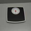 Taylor Battery Free Analog Scales for Body Weight, 330LB Capacity, Easy to Read Large 4.25-inch Dial, 10.3 x 10.6-inch Vinyl Mat Platform, Black