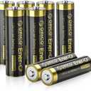 ORICO Ener-G Rechargeable AA Lithium Batteries, Long-Lasting Battery Life, 1.5V, 1500 + Charge Cycles, Quick 2.5 Hour Charging for Remote Control, Electronic Toys, Wireless Mouse - 8 Pack