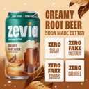 Zevia Zero Sugar Soda, Creamy Root Beer, 12 oz Cans (24-Pack) Naturally Sweetened, Non-GMO Project Verified, Gluten-Free, Vegan (EXP 12/27/27)