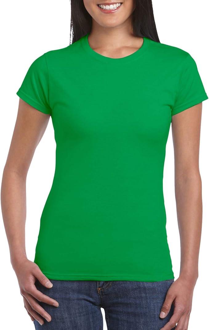 Gildan Women's Softstyle Cotton T-Shirt, Style G64000L, Multipack, Irish Green, Small
