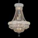 Crystal Chandeliers for Dining Room Light FixtureEmpire Style K9 Crystal Chandeliers for Entryway12 Lights Chrome Luxury Lighting Fixtures for Living Room Bedroom Foyer Hallway D22 Inch
