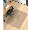 Blvornl Office Chair Mat for Hardwood Floor, 45"*53.1" Desk Computer Chair Mat, Large Anti-Slip Hard Floor Protector, PVC Mat Desk Rug for Office and Home, Red Brown