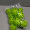 Anteer 12 Pack Plastic Baseball Practice Baseballs for Hitting, Indoor Outdoor Lightweight Balls Baseball Batting Training (Green)