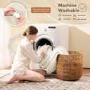 Homemate Electric Heated Blanket King Size - 100"x90" Heating Blanket King Size Dual Control 1/2/4/6/8 Hours Auto-Off 10 Heat Level Over-Heat Protection Soft Flannel Sherpa ETL Certification