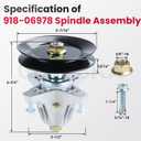 GELASKA 918-06978 54" Deck Rebuild Kit for Cub Cadet ZT1 54, ZT2 54 Mowers