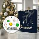 4 x Baseballs Ornament 2025  White Elephant Gift, Deck The Halls with Baseballs Ceramic Ornament  Holiday Tree Decoration for Baseball Players & Fans, Gag Gift & Stocking Stuffer