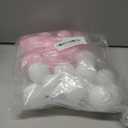 SEEVOR 28 Pcs Balls Table Tennis Balls 40mm Color Plastic Balls Assorted Color Balls Bulk Washable Small Game Balls for Party Decoration Handcrafted Art Carnival Pool Games (Pink and White)