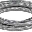 Certified Appliance Accessories Ice Maker Water Line, 5 Feet, PVC Core with Premium Braided Stainless Steel, Silver