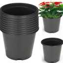 WFLNHB 10 Packs 3 Gallon Flexible Nursery Pot Plastic Gallon Pots, Standard 3 Gallon