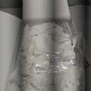 downluxe Linen Texture 3 in 1 Farmhouse Shower Curtain Set with Tassel, Boho Fabric Shower Curtains for Bathroom, White, 72W x 78L