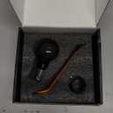 Universal Carbon Fiber Shift knob Round Ball Compatible with Lock/Button Automatic Transmission,Give for Boyfriend Father's Carbon Pattern Gear Shift Gift Box(Black)