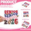 Lyrow 36pcs Senior 2026 Graduation Iron on Patches Class of 2026 Patches Repair Embroidered DIY Craft Accessories Graduation Gifts for Graduate, Backpacks, Hats, Jackets