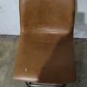 Joysoul Bar Stools 1 PC,  24 Inch Counter Height Barstools with Back & Footrest - Waterproof Faux Leather, Ergonomic Seat & Sturdy Metal Base for Kitchen Island, Cafe, Home Bar(Brown)