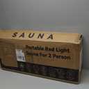 KASUE Upgraded 2 Person Sauna Box, Portable Infrared Sauna with 5-Layer Waterproof, 2 Steamers, 2 Folding Chair, 71x 36x 49 for Indoor, Outdoor, Gym, Spa, Carbon Black