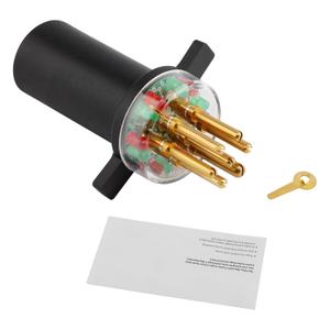 7-Way Round Pin Tractor Trailer Light Cord Tester 7 Way Light Plug Tester Replace# 7865L 7-Way Round Pin Tractor Trailer Light Cord Tester 7 Way Light Plug Tester Replace# 7865L