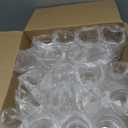 Munfix Disposable Plastic Wine Glasses, Stemless 12 oz Clear Shatterproof Cups, BPA-Free, 48 Pack