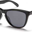 Retro Square Big Sunglasses for Women & Men Trendy Oversized Classic Shades with UV400 Protection Unisex Frame (Black)