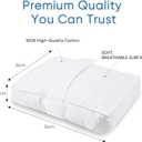 Knee Pillow for Side Sleepers, Fully Support Thighs and Knees for Required Knee Separation - Leg Support Pillow with Soft Straps for Side Sleeping Between Legs Aligns Spine (White)