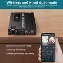Professional 16-600 Bluetooth Headphone Amplifier with Bass Boost,3.5mm Portable HiFi Earphone Amplifiers,Gain Switch Bass Volume Adjust & Aluminum Case,Rechargeble Headphone Amp for Laptop