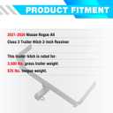 Class 3 Trailer Hitch 2 Inch Receiver Fit for 2021-2026 Nissan Rogue All