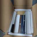 RUSTOWN Farmhouse Medicine Cabinet with 2 Barn Door, Wood Wall Mounted Storage Cabinet with Adjustable Shelf and Towel Bar, 3-Tier Bathroom Cabinet for Bathroom, Living Room(Black, Medium)