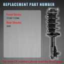 4PCS Front & Rear Shock Absorber Complete Strut Assembly, Compatible with Honda Civic Sedan 1.3L 1.8L 2006-2011, Acura CSX 2.0L 2006-2011, Replacement OE 172287 172286 5609
