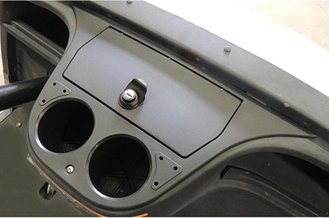 Red Hawk DASH-0092 Dash Compartment Compatible With/Replacement For Yamaha Drive Black Finish Golf Carts