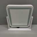 ROLOVE Vanity Mirror with Lights, 12.6"15" LED Makeup Mirror, Lighted Makeup Mirror with Lights, Smart Touch Control Dimmable 3 Modes Light, Lighted Up Mirror for Makeup Desk, Bedroom, Dressing Room (White)