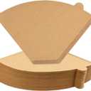 2 x #4 Cone Coffee Filters, 100 Count, 8-12 Cup, Unbleached Natural Paper, No Blowout, Disposable for Pour Over and Drip Coffee Maker