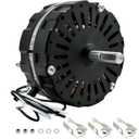 F0510B2944, F0510B2497 Attic Fan Motor Kit Fit for Lomanco 2000 & 1800 Series, Replace Model A0416b2059, A0510B2389, DOW-136-0-34, etc, 3.4 A/60Hz/120 V, 1100RPM 1/10 HP, Black