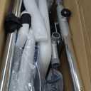 UNILEAF Sliding Tub Transfer Bench with 360 Swivel Seat, 350 lb Capacity Shower Transfer Chair for Bathtub, Height Adjustable Frame with Safety Strap, ToolFree Assembly