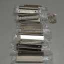 Ravinte Hardware 20 Pack Silver Cabinet Handles, 5 Inch (128mm) Finger Edge Pulls, 4 Inch Hole Center, Finger Pulls for Cabinets