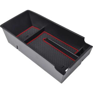 GerRit Central Console Storage Box for k/ia K5 DL3 2020-2023 Car Central Armrest Storage Box Center Console Organizer Accessories (Red)