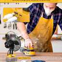 Ecarke 7 Inch Floor Fan Compatible with DeWalt 20V Battery, 20W 3500RPM Cordless Jobsite Fan Brushless Motor Fans with USB&Type-C Charging Port for Portable Fan, Industrial, Outdoor