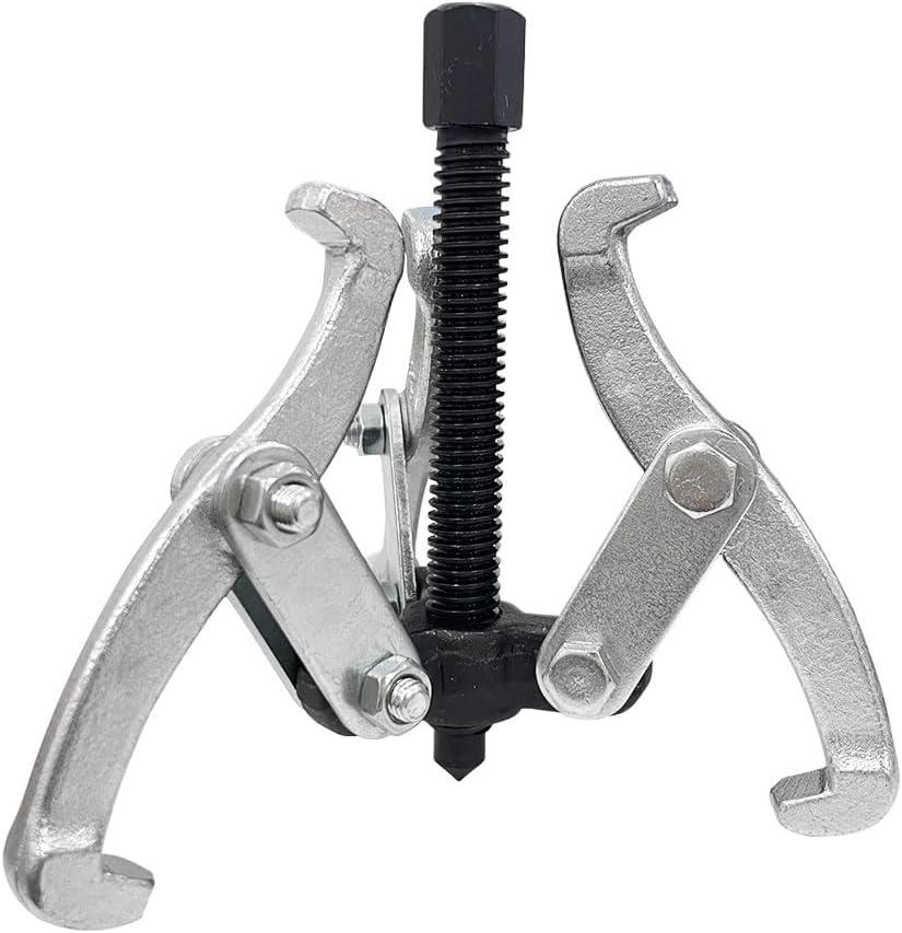 LAINLOY 3-Jaw Gear Bearing Puller, 3" Gear Pulley Puller Removal Tool, Heavy Duty Gear Puller for Slide Gears, Pulley, and Flywheel (3 Inch)