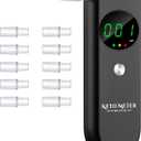 Ketosis Breath Monitors Analyzer Professional Ketone Home Tester Portable Ketone Testing & Monitoring - Ketone Breath Meter for Testing ketosis with 10 Mouthpieces -Monitor Your Ketosis Status