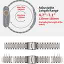 2 x BINLUN Stainless Steel Watch Band Compatible with Apple Watch 44mm 45mm 46mm 49mm 42mm for Men Metal Watch Band Compatible with iWatch Series 11 10 9 8 7 6 5 4 3 2 1 SE3 SE2 SE Ultra3 Ultra2 Ultra (Titanium)