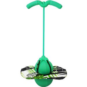 Pogo Ball with Handle, Pogo Stick Pogo Jumper for Kids Ages 6 & Up and Adults, Great Gifts for Boys and Girls, with Pump and Strong Grip Deck (Green1)