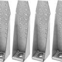 6 PCS Deck Tension Tie Bracket,Holdown Bolted,Hot-Dip AI-Zn,1/8" Thick