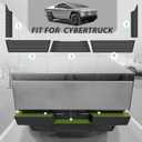 BestEvMod Metal Rear Bumper Tailgate Protector Cover Fit for Tesla Cybertruck 2026 2025 2024 Accessories Truck Bed Tailgate Step Truck Sill Molding Cap Protective Trim Stainless Steel(Matte Black)