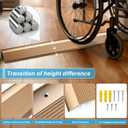 Raytano 2Pack 36in Aluminum Floor Transition Strip for Threshold Height 0.4-1.6", Metal Reducer Moulding Door Threshold for Tile Wood Carpet Laminate Vinyl Flooring, Size 36"×4"×0.35"(Gold,2pcs)