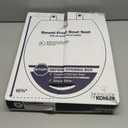 Kohler K-20110-0 Brevia Elongated Toilet Seat with Grip-Tight Bumpers, Quiet-Close Seat, Quick-Attach Hardware, White