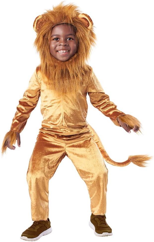 Seasons Cuddly Lion Halloween Costume Animal Costume Onesie for Kids (8-10)