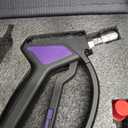 Short Pressure Washer Gun, Swivel Power Washer Gun 4060 PSI, Stubby Pressure Washer Gun with 3/ 8" Smooth & 1/ 4" Quick Connector Coupler Compatible with Hose Foam Cannon Car Wash Foam Gun（Black purple）