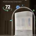 Baby Bottle Sterilizer | Esterilizador de Biberones, 6-in-1 HAUTURE Bottle Sterilizer and Dryer, Electric Steam Bottle Sanitizer for Baby Stuffs, Baby Bottles & Breast Pump Accessories (White)