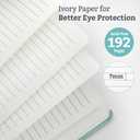 2Pack Lined Hardcover Journal Notebook, A5 192 Pages 100Gsm Thick Paper College Ruled for School,Note Taking,Work,Diary5.7''*8.3'',Light Green