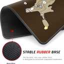 Mouse Pad - Gaming Desk Mat with HD Game Guide Map Surface, 3mm High Density Neoprene & Non Slip Rubber Base for PC/PS5/Office/Streaming Setup (Brown)