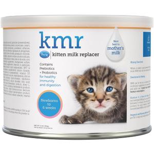 PetAg KMR Kitten Milk Replacer Powder - 6 oz - Powdered Kitten Formula with Prebiotics, Probiotics & Vitamins for Kittens Newborn to Six Weeks Old - Easy to Digest (6 Ounce (Pack of 1))